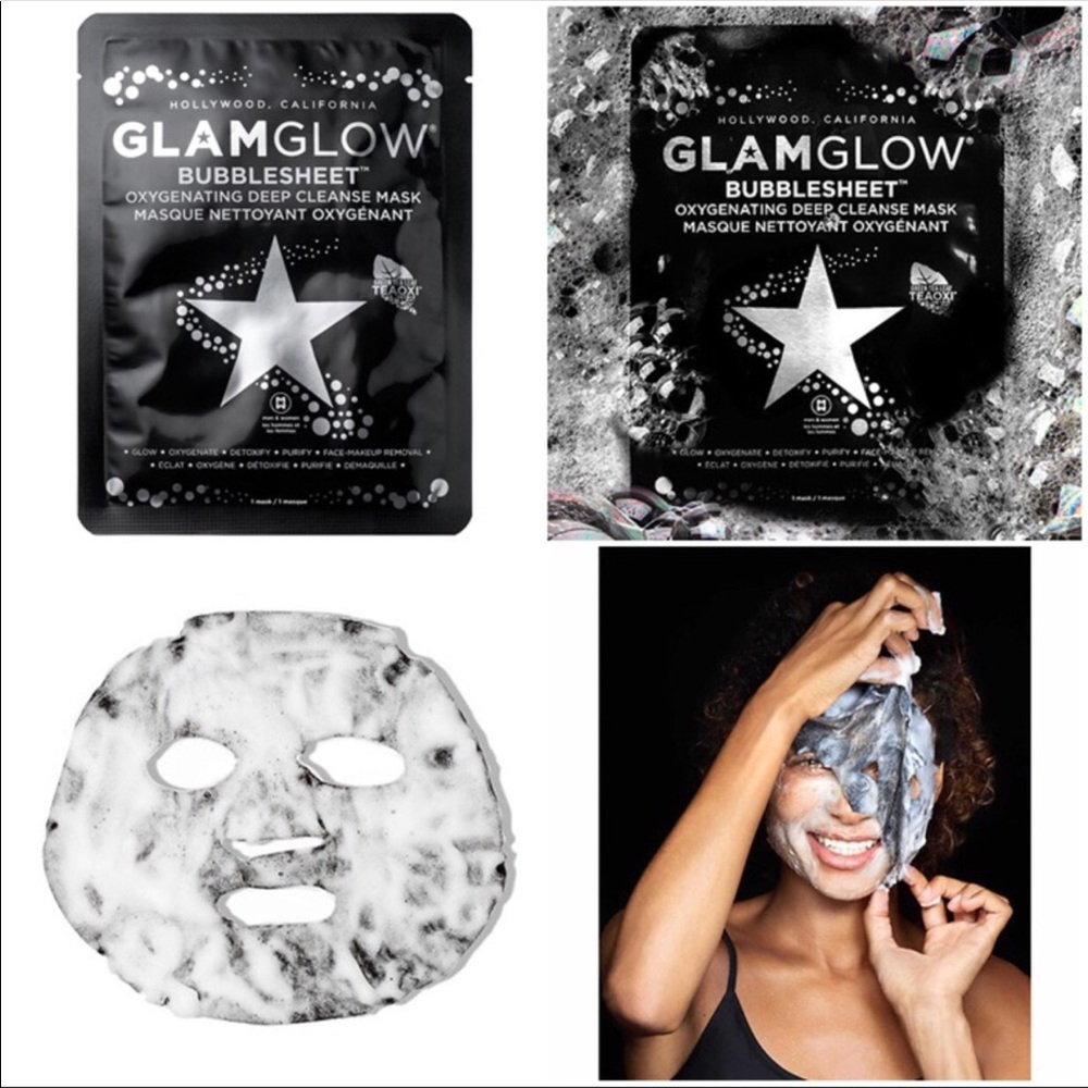 2 GlamGlow Bubble Sheet Oxygenized Face Mask - Picture 7 of 8